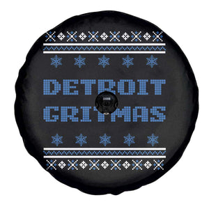 Detroit Ugly Christmas Spare Tire Cover Michigan 313 City TS10 Print Your Wear