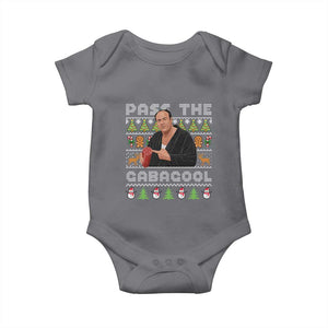 Christmas Pass The Gabagool Baby Onesie Retro TV Show Funny Ugly Xmas TS10 Charcoal Print Your Wear