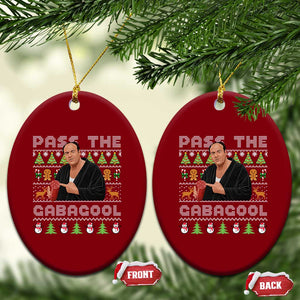 Christmas Pass The Gabagool Ceramic Ornament Retro TV Show Funny Ugly Xmas TS10 Print Your Wear