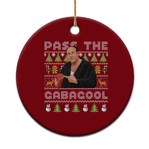 Christmas Pass The Gabagool Ceramic Ornament Retro TV Show Funny Ugly Xmas TS10 1pc Red Print Your Wear