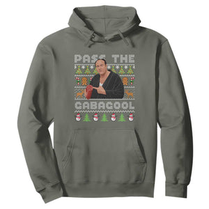 Christmas Pass The Gabagool Hoodie Retro TV Show Funny Ugly Xmas TS10 Military Green Print Your Wear