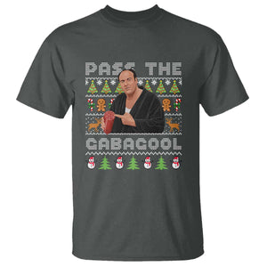 Christmas Pass The Gabagool T Shirt Retro TV Show Funny Ugly Xmas TS10 Dark Heather Print Your Wear
