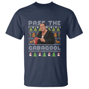 Christmas Pass The Gabagool T Shirt Retro TV Show Funny Ugly Xmas TS10 Navy Print Your Wear