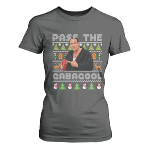 Christmas Pass The Gabagool T Shirt For Women Retro TV Show Funny Ugly Xmas TS10 Dark Heather Print Your Wear