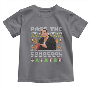 Christmas Pass The Gabagool Toddler T Shirt Retro TV Show Funny Ugly Xmas TS10 Charcoal Print Your Wear