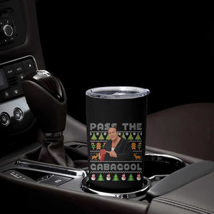 Christmas Pass The Gabagool Tumbler Cup Retro TV Show Funny Ugly Xmas TS10 Print Your Wear