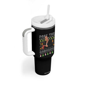 Christmas Pass The Gabagool Tumbler With Handle Retro TV Show Funny Ugly Xmas TS10 Print Your Wear