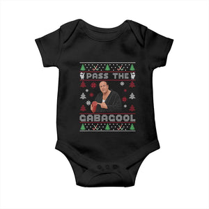 Pass The Gabagool Ugly Christmas Baby Onesie Retro TV Show Funny TS10 Black Print Your Wear