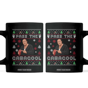 Pass The Gabagool Ugly Christmas Coffee Mug Retro TV Show Funny TS10 Black Print Your Wear