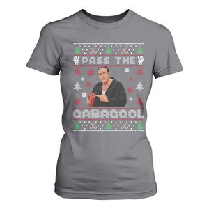 Pass The Gabagool Ugly Christmas T Shirt For Women Retro TV Show Funny TS10 Charcoal Print Your Wear