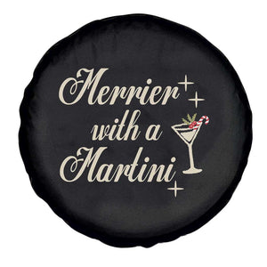 Merrier With a Martini Christmas Spare Tire Cover TS10 Print Your Wear