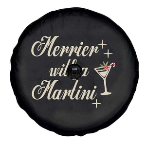 Merrier With a Martini Christmas Spare Tire Cover TS10 Print Your Wear