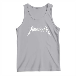 Hanukkah Heavy Metal Tank Top Latke Party Jewish Menorah Dreidel TS10 Athletic Heather Print Your Wear