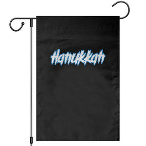 Hanukkah Heavy Metal Garden Flag Jewish Menorah Dreidel TS10 Black Print Your Wear