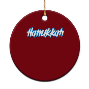 Hanukkah Heavy Metal Ceramic Ornament Jewish Menorah Dreidel TS10 1pc Red Print Your Wear
