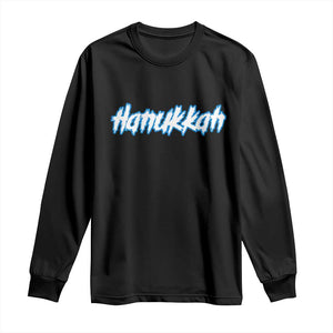 Hanukkah Heavy Metal Long Sleeve Shirt Jewish Menorah Dreidel TS10 Black Print Your Wear