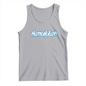 Hanukkah Heavy Metal Tank Top Jewish Menorah Dreidel TS10 Athletic Heather Print Your Wear