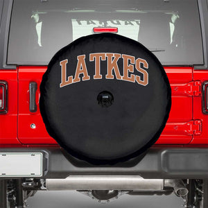 Latkes Spare Tire Cover Funny Hanukkah Gift Jewish Holiday Food Apparel TS10 Black Print Your Wear