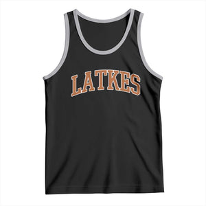 Latkes Tank Top Funny Hanukkah Gift Jewish Holiday Food Apparel TS10 Black Athletic Heather Print Your Wear