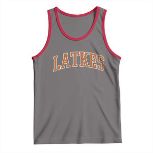 Latkes Tank Top Funny Hanukkah Gift Jewish Holiday Food Apparel TS10 Deep Heather Red Print Your Wear
