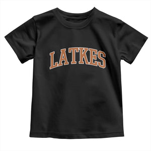 Latkes Toddler T Shirt Funny Hanukkah Gift Jewish Holiday Food Apparel TS10 Black Print Your Wear