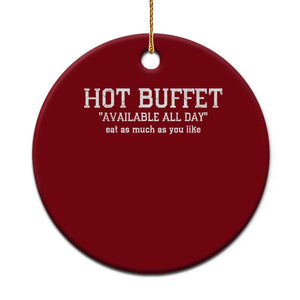 Hot Buffet Available All Day Ceramic Ornament Eat As Much As You Like TS10 1pc Red Print Your Wear