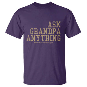 Funny Grandpa T Shirt Ask Grandpa Anything Fathers Day Gift TS10 Purple Print Your Wear