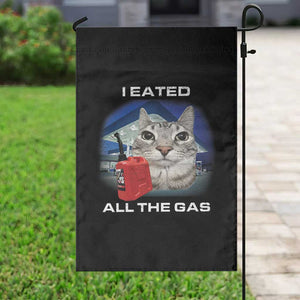 Sarcastic Cat Meme Garden Flag Funny Retro I Eated All The Gas Gen Z Humor TS10 Print Your Wear