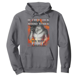 Funny Alpha Wolf Hoodie Meme If They Talk Behind Your Back Fart Bootleg TS10 Charcoal Print Your Wear