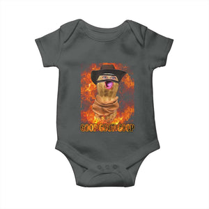 Peanut Goop Meme Baby Onesie Funny Bungulator TS10 Dark Heather Print Your Wear