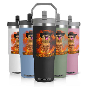 Peanut Goop Meme Flip Straw Tumbler Funny Bungulator TS10 Print Your Wear