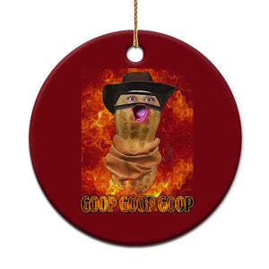 Peanut Goop Meme Ceramic Ornament Funny Bungulator TS10 1pc Red Print Your Wear