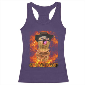 Peanut Goop Meme Racerback Tank Top Funny Bungulator TS10 Purple Print Your Wear