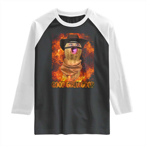 Peanut Goop Meme Raglan Shirt Funny Bungulator TS10 Black White Print Your Wear