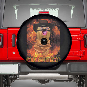 Peanut Goop Meme Spare Tire Cover Funny Bungulator TS10 Black Print Your Wear