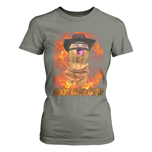 Peanut Goop Meme T Shirt For Women Funny Bungulator TS10 Military Green Print Your Wear