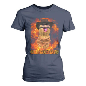 Peanut Goop Meme T Shirt For Women Funny Bungulator TS10 Navy Print Your Wear