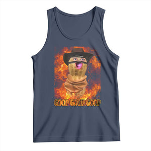 Peanut Goop Meme Tank Top Funny Bungulator TS10 Navy Print Your Wear