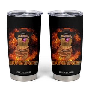 Peanut Goop Meme Tumbler Cup Funny Bungulator TS10 Black Print Your Wear