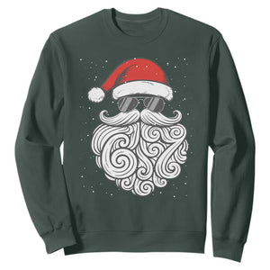 67 Christmas Santa Sweatshirt 6 7 Meme Pajamas Holiday Gen Alpha Slang Teen TS10 Dark Forest Green Print Your Wear