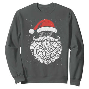 67 Christmas Santa Sweatshirt 6 7 Meme Pajamas Holiday Gen Alpha Slang Teen TS10 Dark Heather Print Your Wear