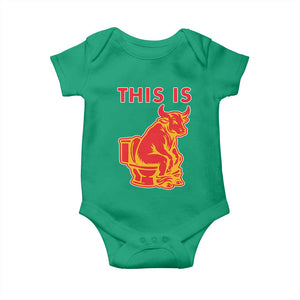 This Is Bull Shit Baby Onesie Bullshit Sarcastic Embarrassing Gag Gifts TS10 Irish Green Print Your Wear
