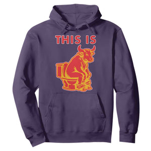 This Is Bull Shit Hoodie Bullshit Sarcastic Embarrassing Gag Gifts TS10 Purple Print Your Wear