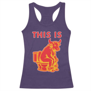 This Is Bull Shit Racerback Tank Top Bullshit Sarcastic Embarrassing Gag Gifts TS10 Purple Print Your Wear