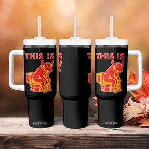 This Is Bull Shit Tumbler With Handle Bullshit Sarcastic Embarrassing Gag Gifts TS10 Print Your Wear