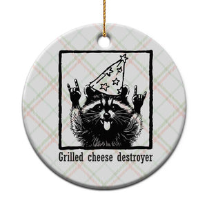 Vintage Raccoon Ceramic Ornament Retro Silly Trash Panda Meme TS10 1pc Christmas Plaid Print Your Wear
