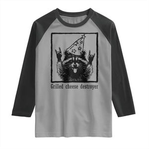 Vintage Raccoon Raglan Shirt Retro Silly Trash Panda Meme TS10 Sport Gray Black Print Your Wear