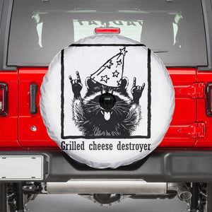 Vintage Raccoon Spare Tire Cover Retro Silly Trash Panda Meme TS10 White Print Your Wear
