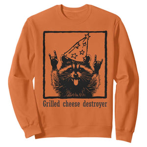 Vintage Raccoon Sweatshirt Retro Silly Trash Panda Meme TS10 Orange Print Your Wear