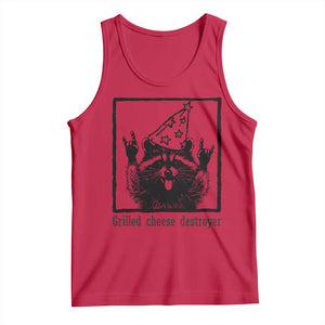 Vintage Raccoon Tank Top Retro Silly Trash Panda Meme TS10 Red Print Your Wear